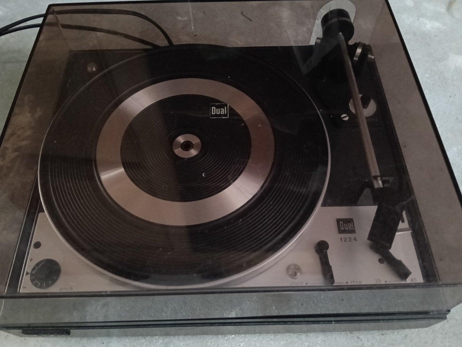 Dual 1224 Platenspeler - Vintage Hifi, Audio, Tv en Foto, Platenspelers, Gebruikt, Automatisch, Ophalen of Verzenden, Platenspeler
