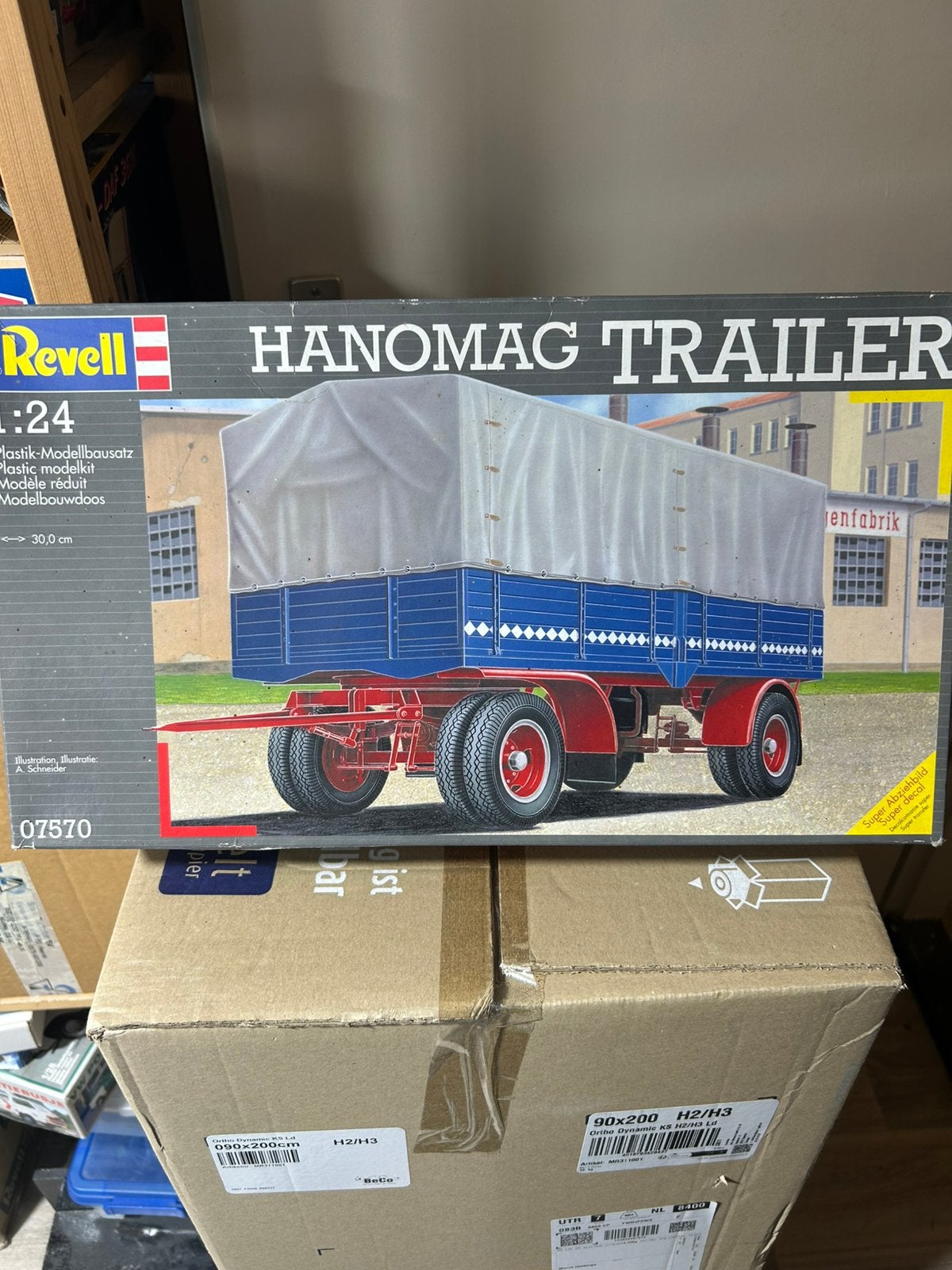 Revell 07570 hanomag trailer, Revell, Groter dan 1:32, Nieuw, Ophalen of Verzenden