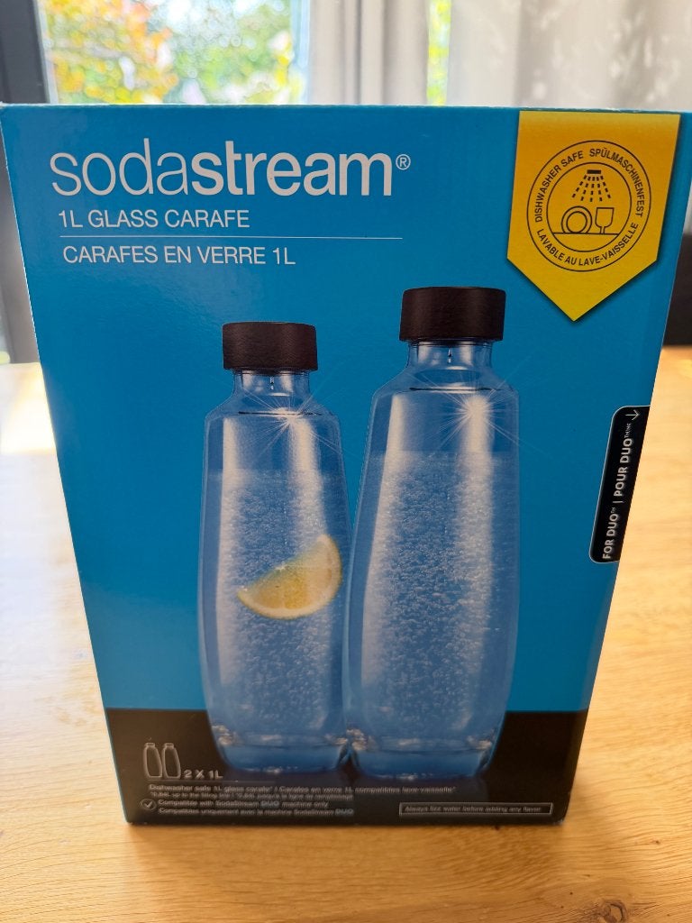 NIEUW in Doos! Sodastream glazen flessen, Witgoed en Apparatuur, Bruiswatermachines, Ophalen, Nieuw