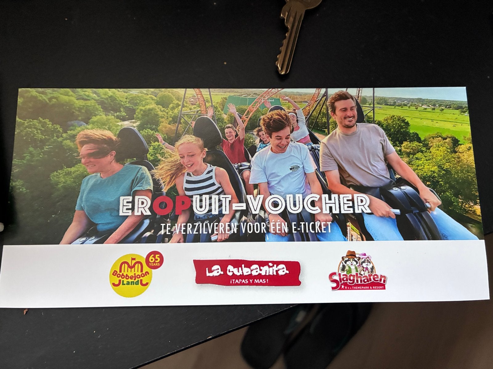 2 keer eropuit voucher bobbejaanland of slagharen, Ticket of Toegangskaart