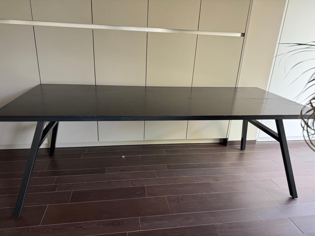 Eettafel Zuiver Seth 220m x 90 cm, Huis en Inrichting, Tafels | Eettafels, Zo goed als nieuw, 50 tot 100 cm, 200 cm of meer, Rechthoekig