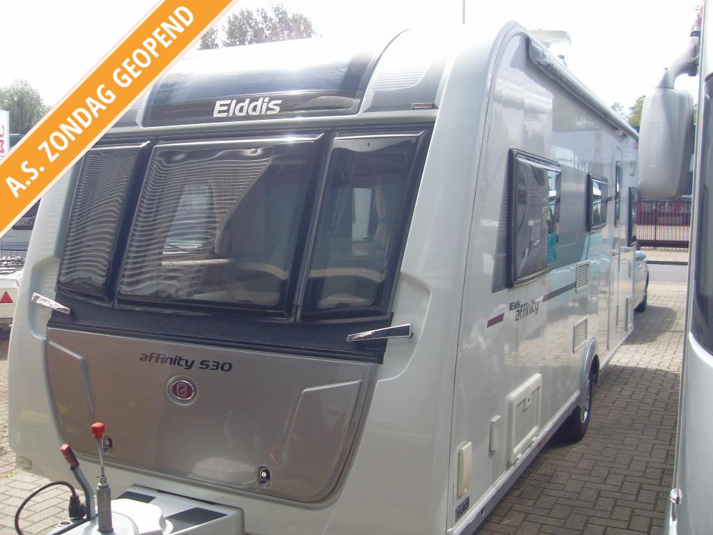 Elddis Affinity 530 met Mover & AIRCO, Caravans en Kamperen, Overige typen, Elddis, Schokbreker, Bedrijf