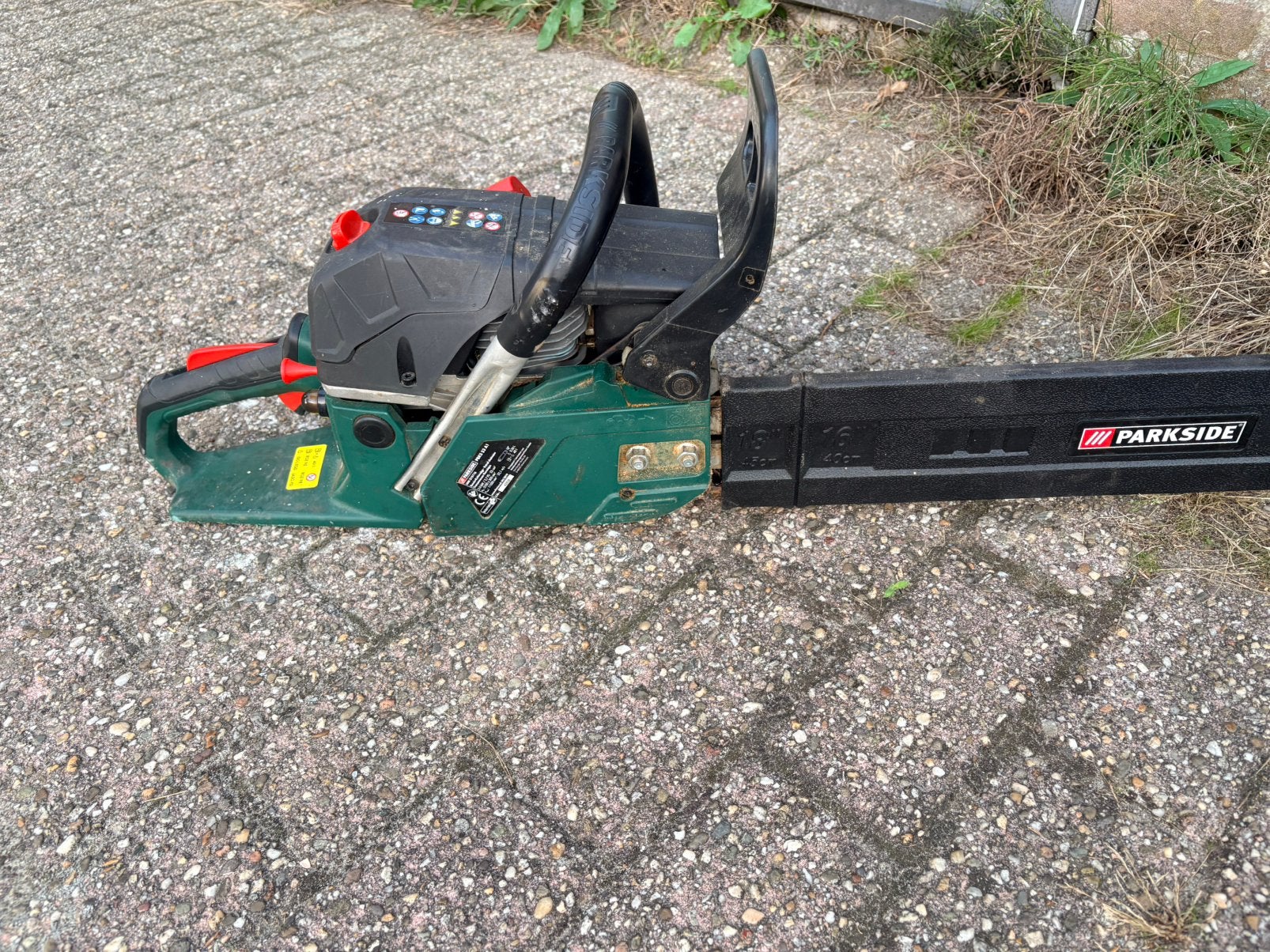 Parkside kettingzaag, Tuin en Terras, Ophalen of Verzenden, Zo goed als nieuw