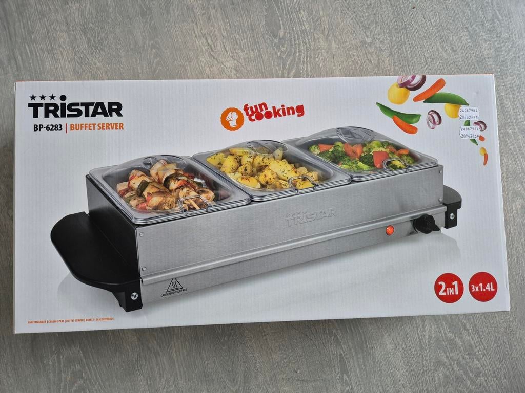 TE KOOP: GLOEDNIEUWE Buffetwarmer (nooit gebruikt, Tristar), Ophalen, Nieuw