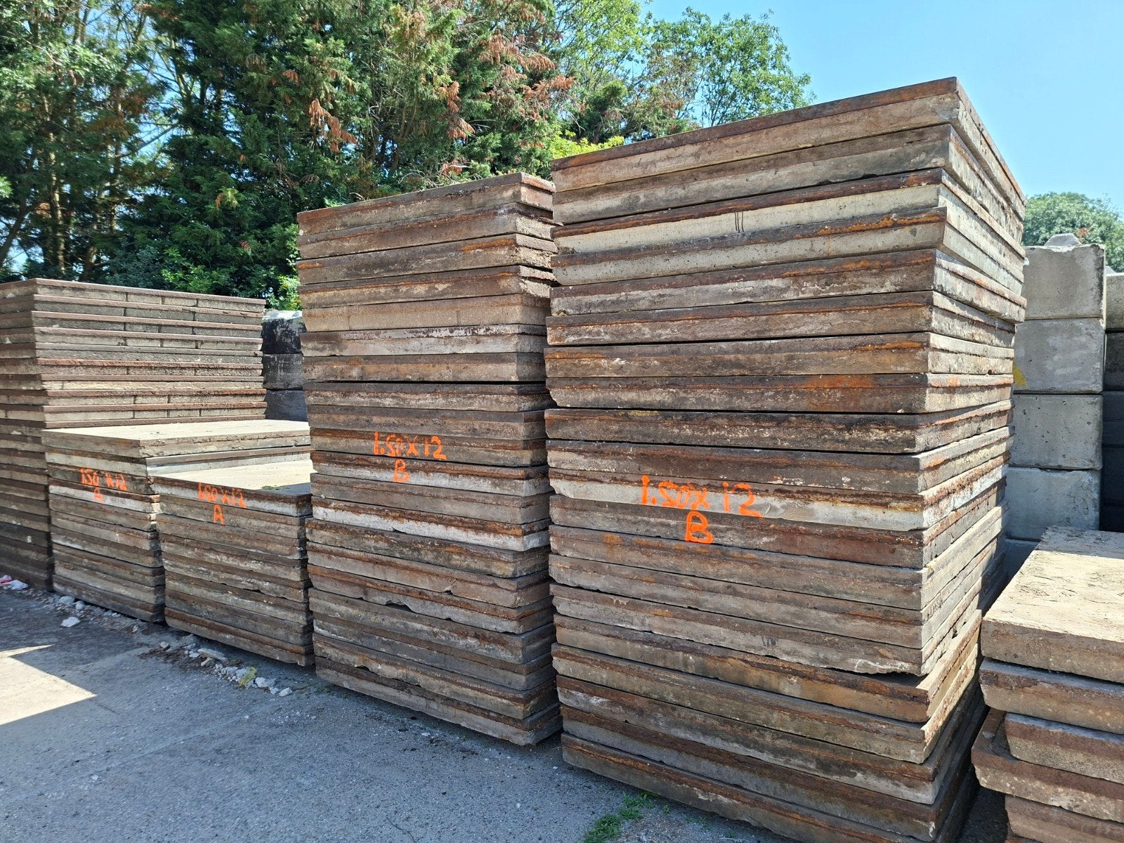 Stelconplaten 200x150. 12cm. B keuze.  Gratis bezorgd., Tuin en Terras, Verzenden, Gebruikt, Beton, Overige typen