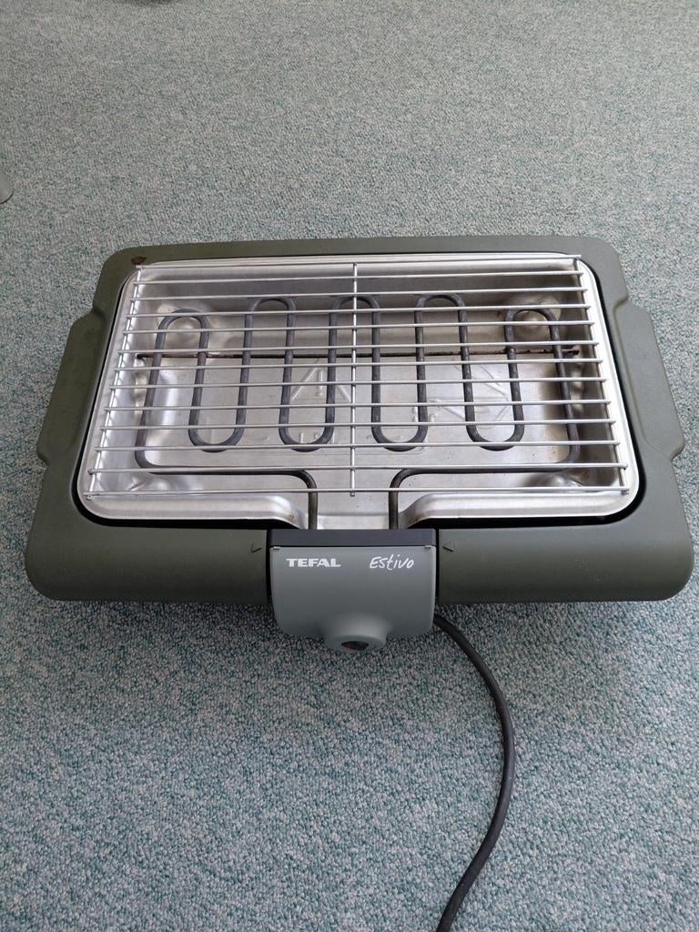Tefal Estivo elektrische barbecue met waterbak, Tuin en Terras, Elektrische barbecues, Ophalen of Verzenden, Gebruikt, Tefal