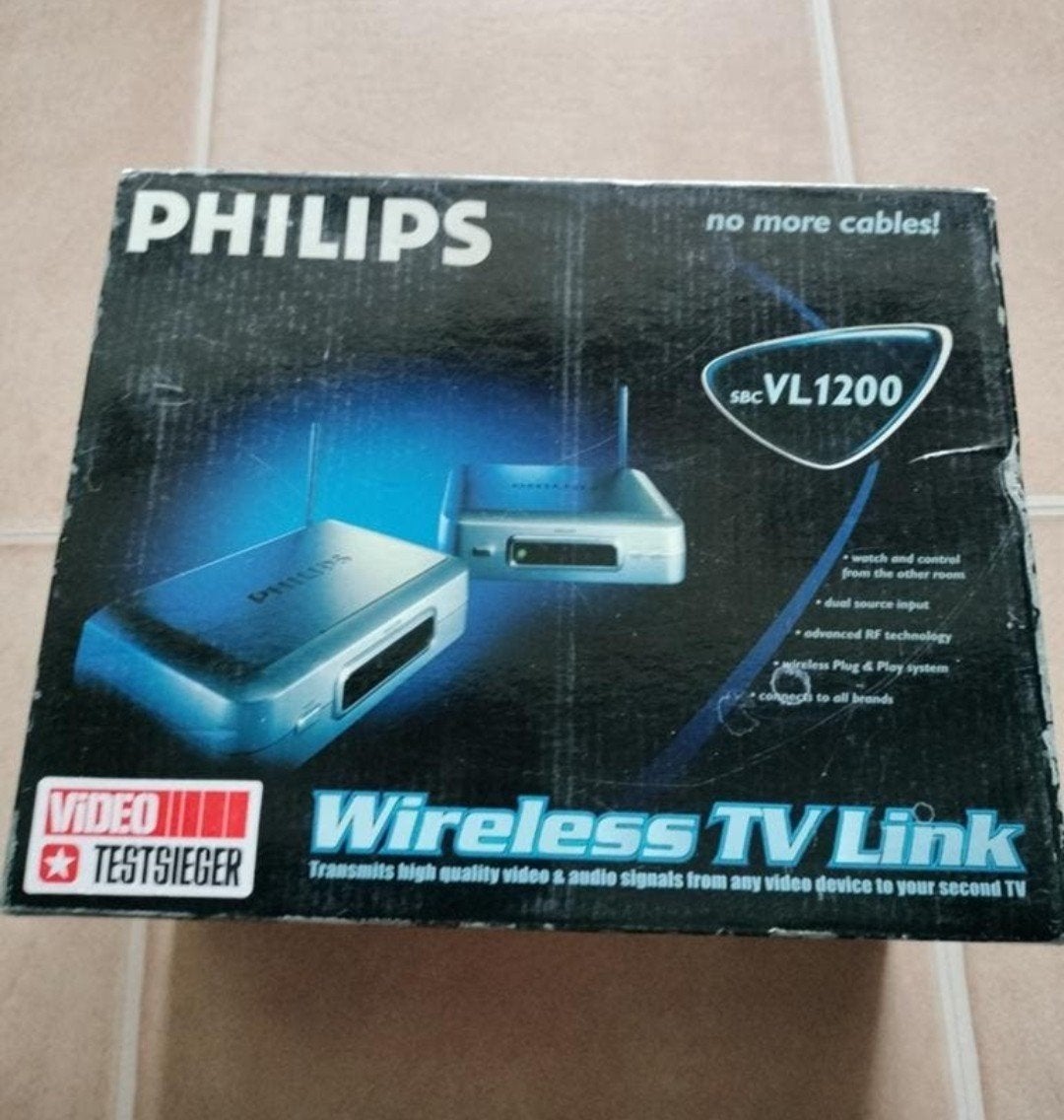 Philips SBC VL1200 draadloze TV-link (video/audio) met doos, Ophalen of Verzenden, Zo goed als nieuw, Philips