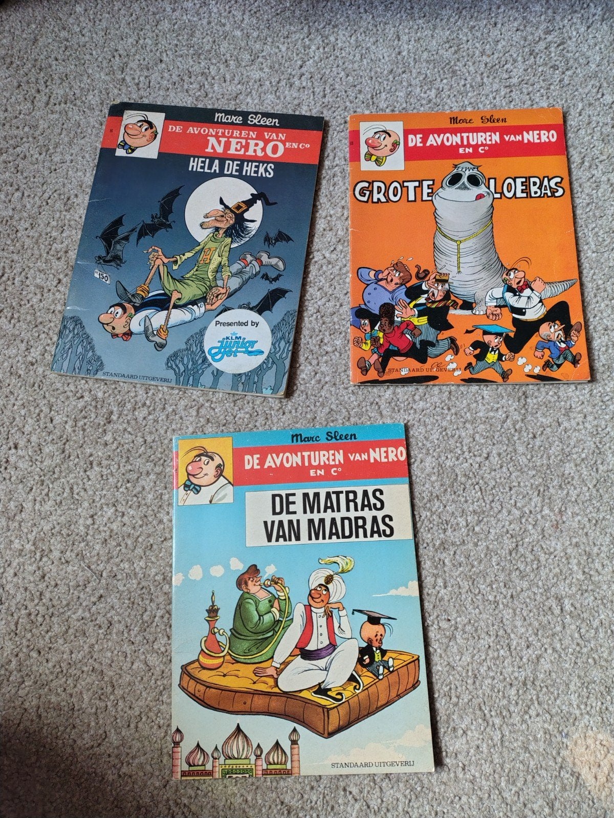3 stripboeken van Marc Sleen, Boeken, Gelezen, Marc Sleen, Ophalen of Verzenden, Meerdere stripboeken