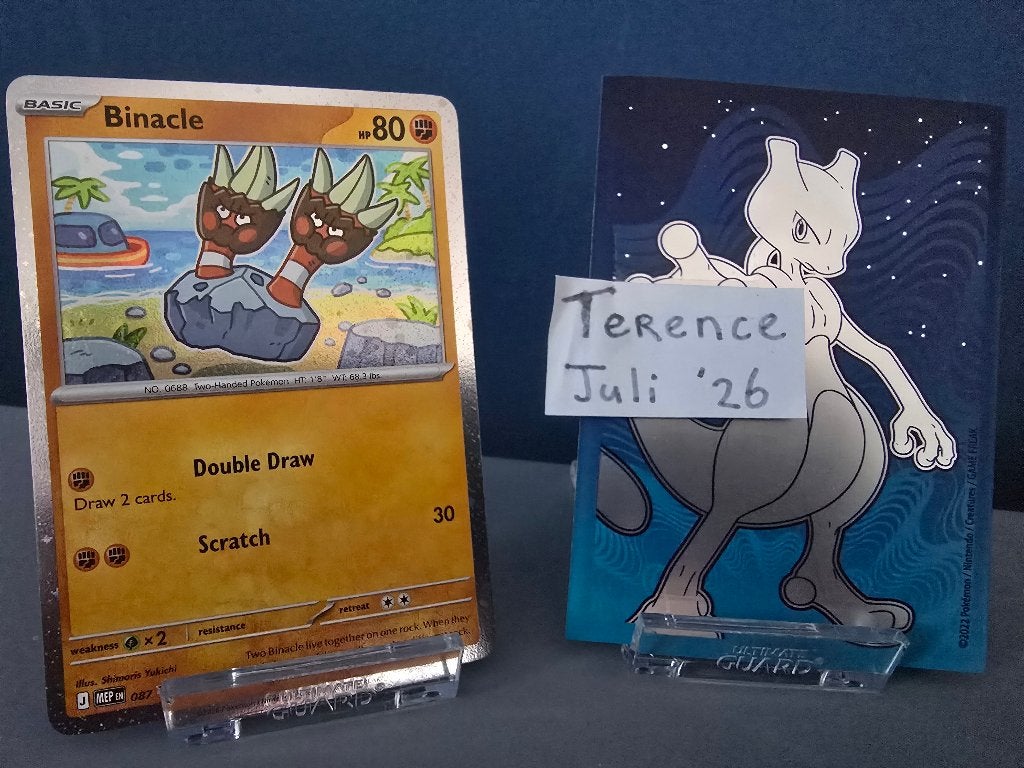 Binacle (MEP 087) Pokémon kaart, Ophalen of Verzenden, Nieuw, Losse kaart, Foil