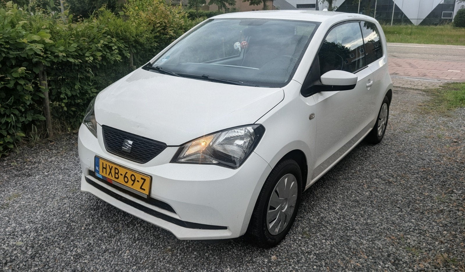 Seat Mii 1.0 55Kw.55KW. 3D.Apk.Airco.2017 Lux uitvoering, Auto's, Voorwielaandrijving, Stof, 74 pk, Zwart