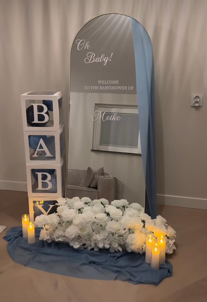 WELKOMSSPIEGEL TE HUUR ( babyshower), Ophalen, Zo goed als nieuw, Overige