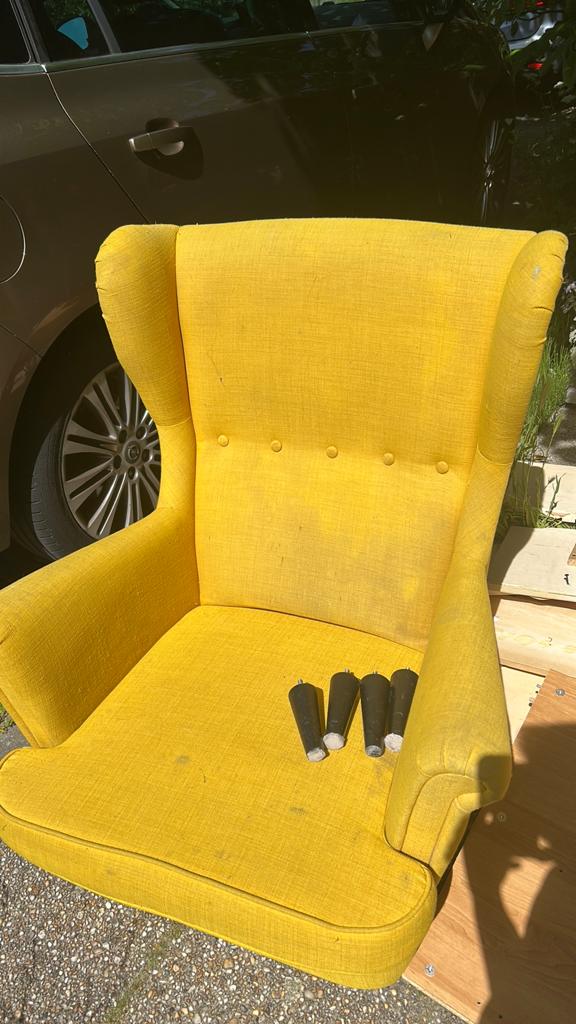 IKEA strandmon fautuil stoel, Huis en Inrichting, Fauteuils, Ophalen, Zo goed als nieuw, Overige materialen, 50 tot 75 cm
