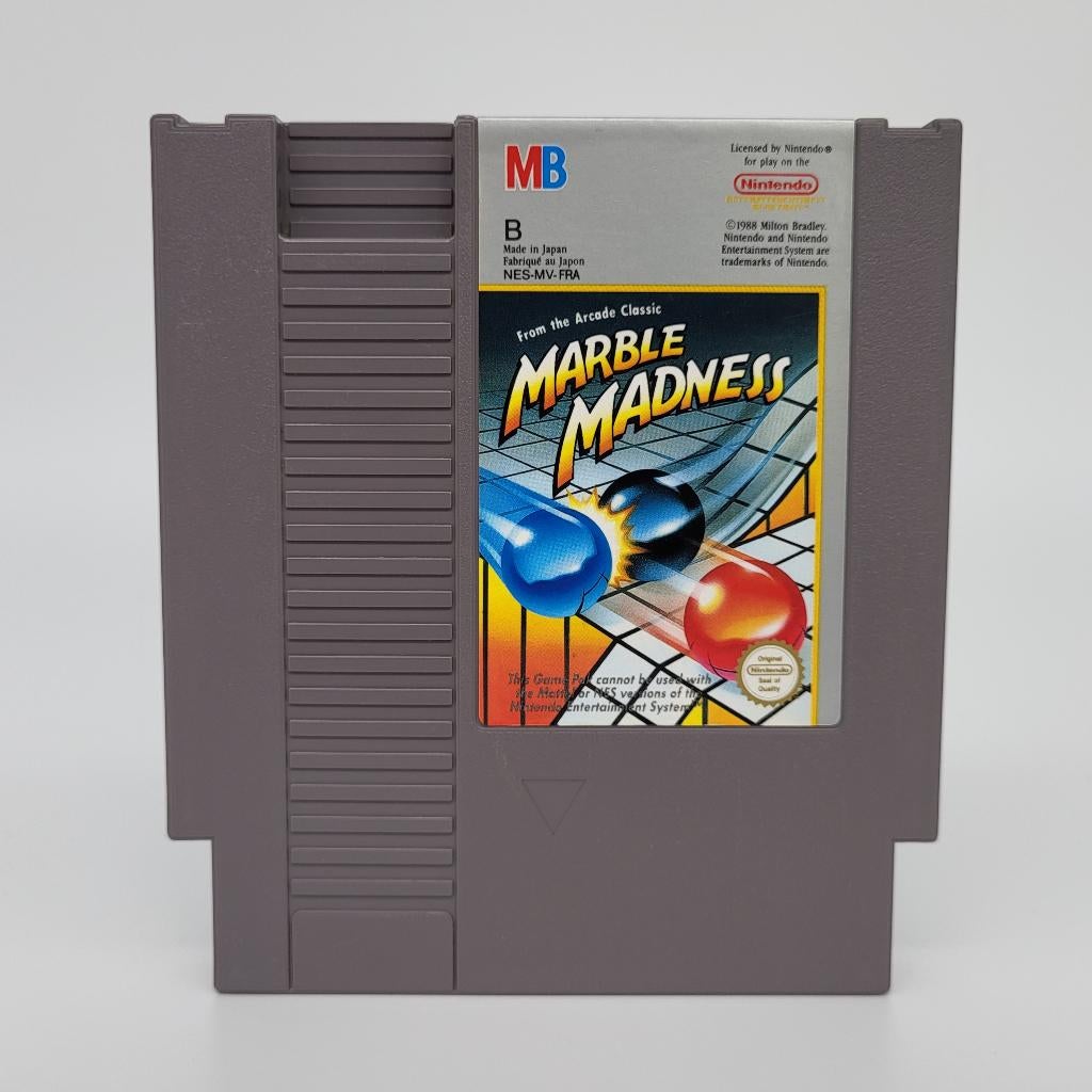 Marble Madness - Nintendo NES Cartridge - PAL B FRA, Gebruikt, Overige genres, 1 speler, Ophalen of Verzenden