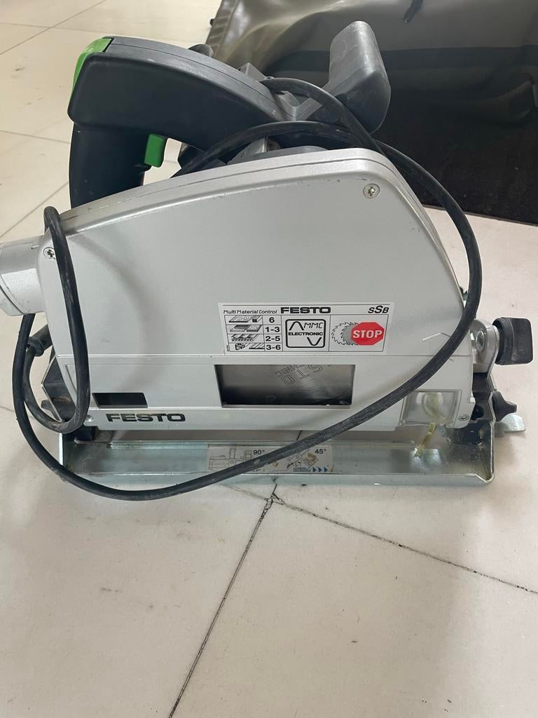 Festo Cirkelzaag met geleiderail, Doe-het-zelf en Verbouw, Ophalen, Gebruikt, Cirkelzaag, 70 mm of meer