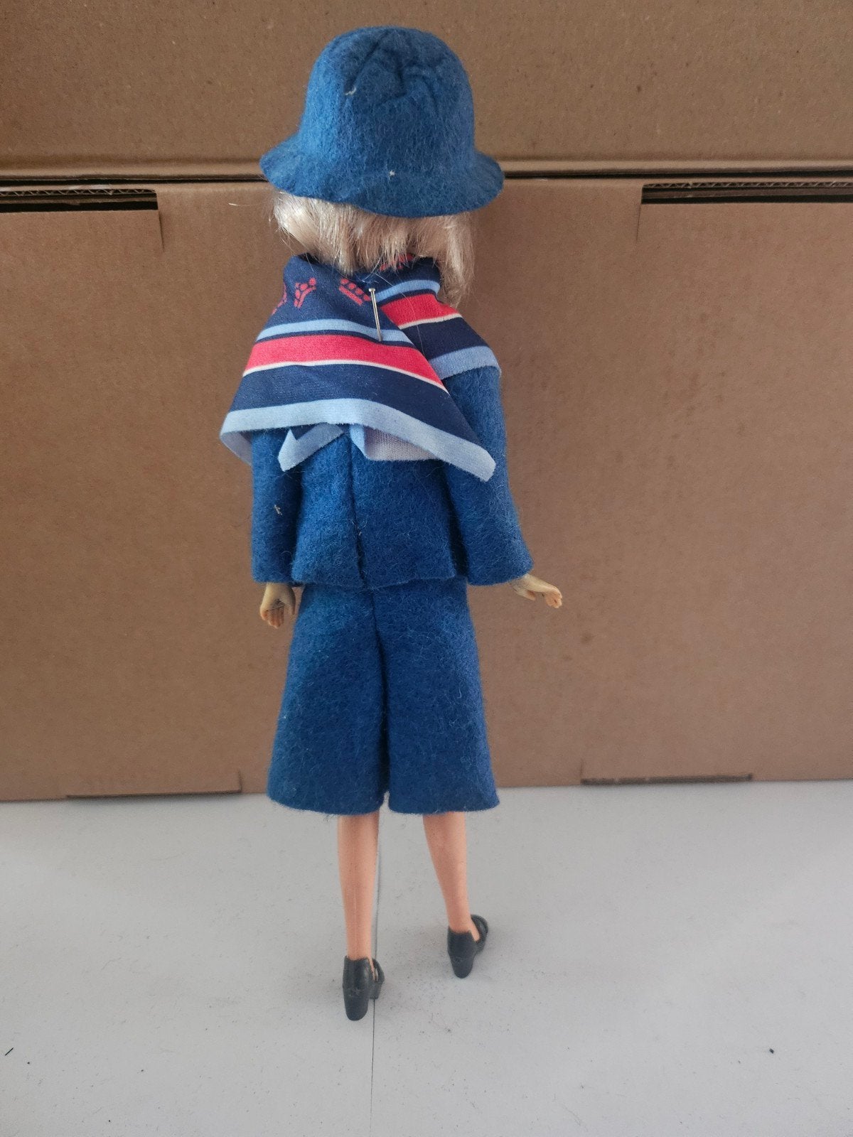 Vintage KLM Barbie pop met originele kleding en hoed, Ophalen of Verzenden, Gebruikt