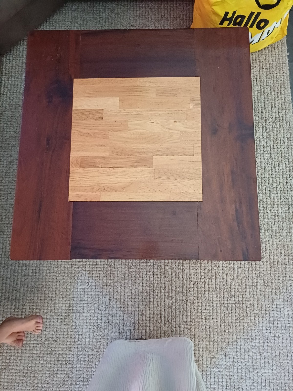 salontafel rodesean teak, Huis en Inrichting, Tafels | Salontafels, Ophalen, 50 tot 100 cm, Vierkant, 50 tot 100 cm