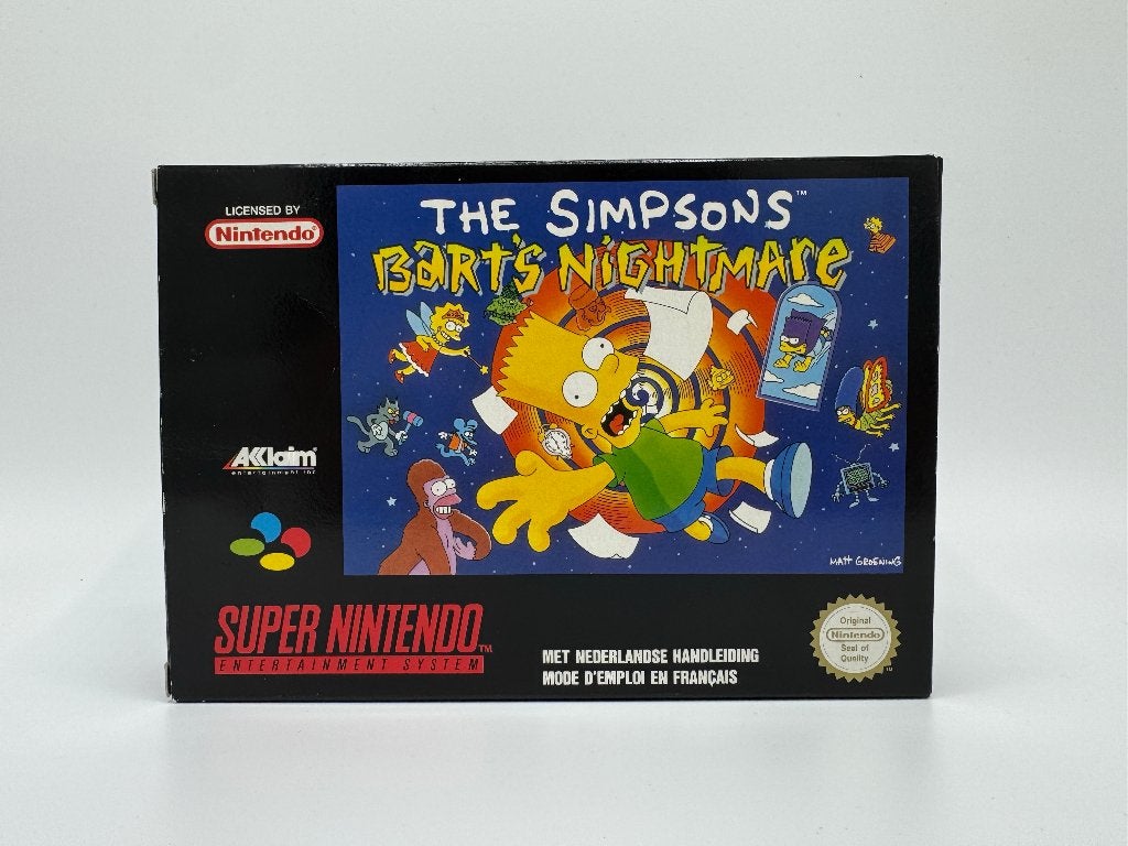 The Simpsons Bart's Nightmare - FAH - Super Nintendo, Gebruikt, Support@nintendo.eu, 1 speler, Ophalen of Verzenden