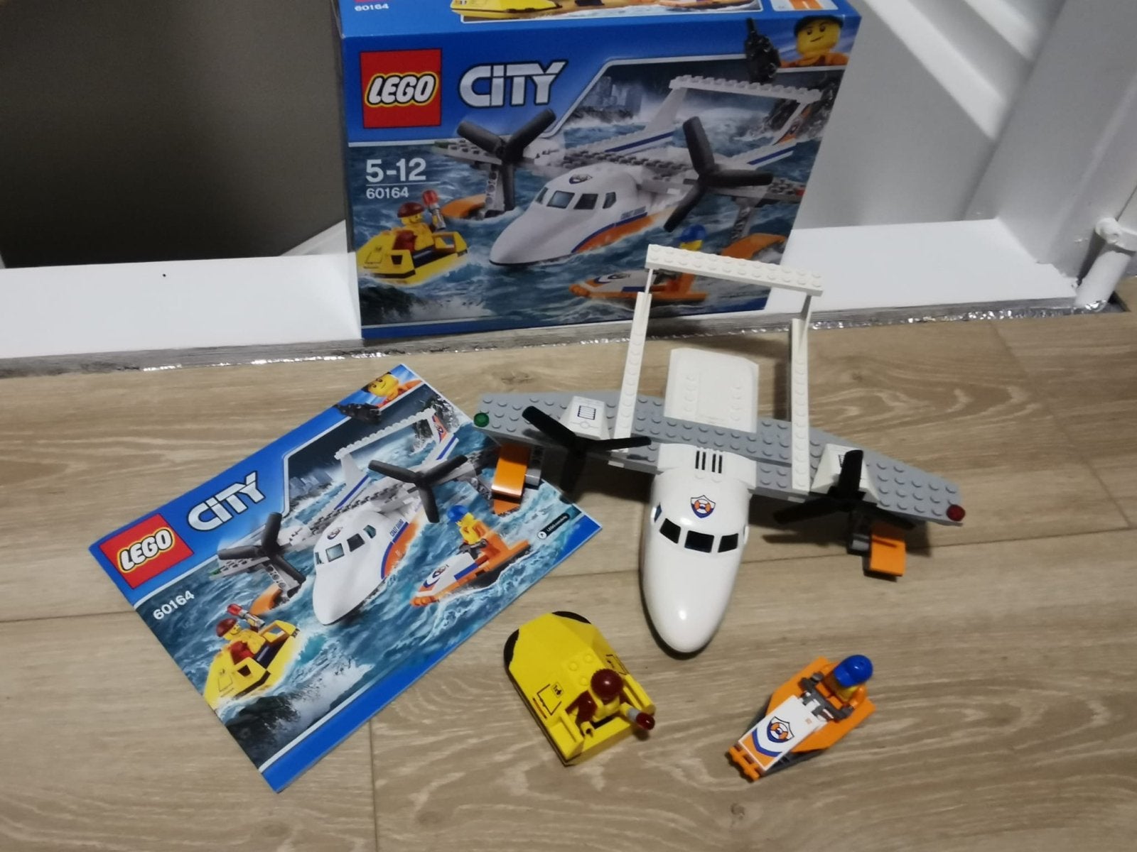 LEGO City 60164 Watervliegtuig voor reddingsacties, Ophalen, City, Lego, Zo goed als nieuw