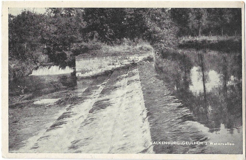 AK Valkenburg, Geulhem - 2 Watervallen, Verzenden, 1940 tot 1960, Gelopen, Limburg