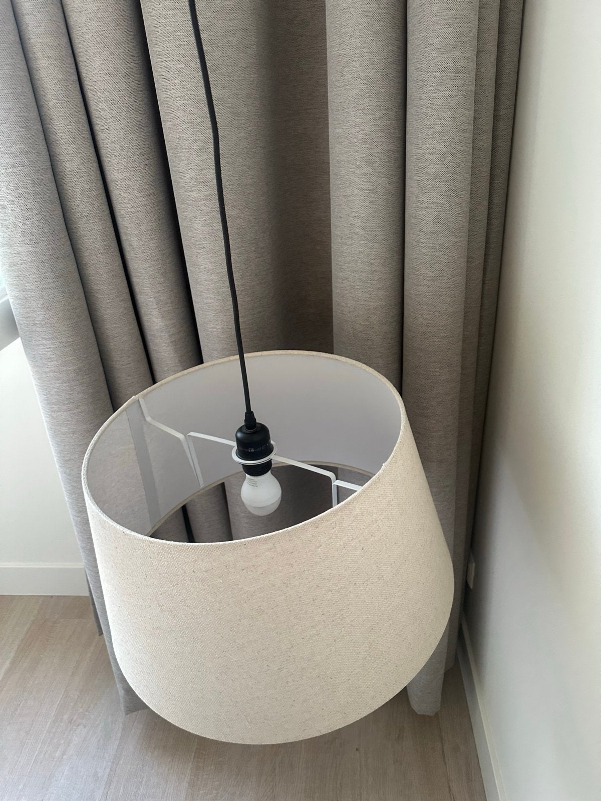 Kwantum hanglamp met stoffen kap - Nieuw, Huis en Inrichting, Ophalen, Nieuw, Textiel, E27 (groot)