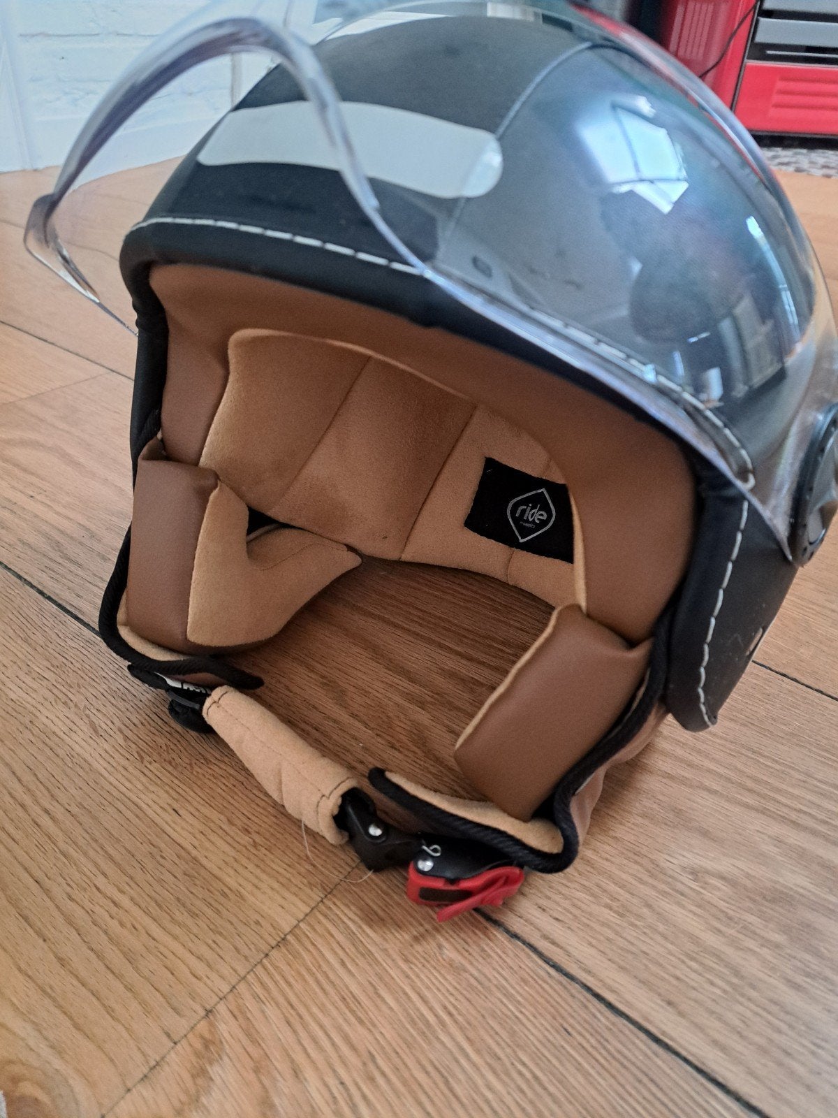 Retro brommer helm te koop, Fietsen en Brommers, Brommerhelmen, Ophalen