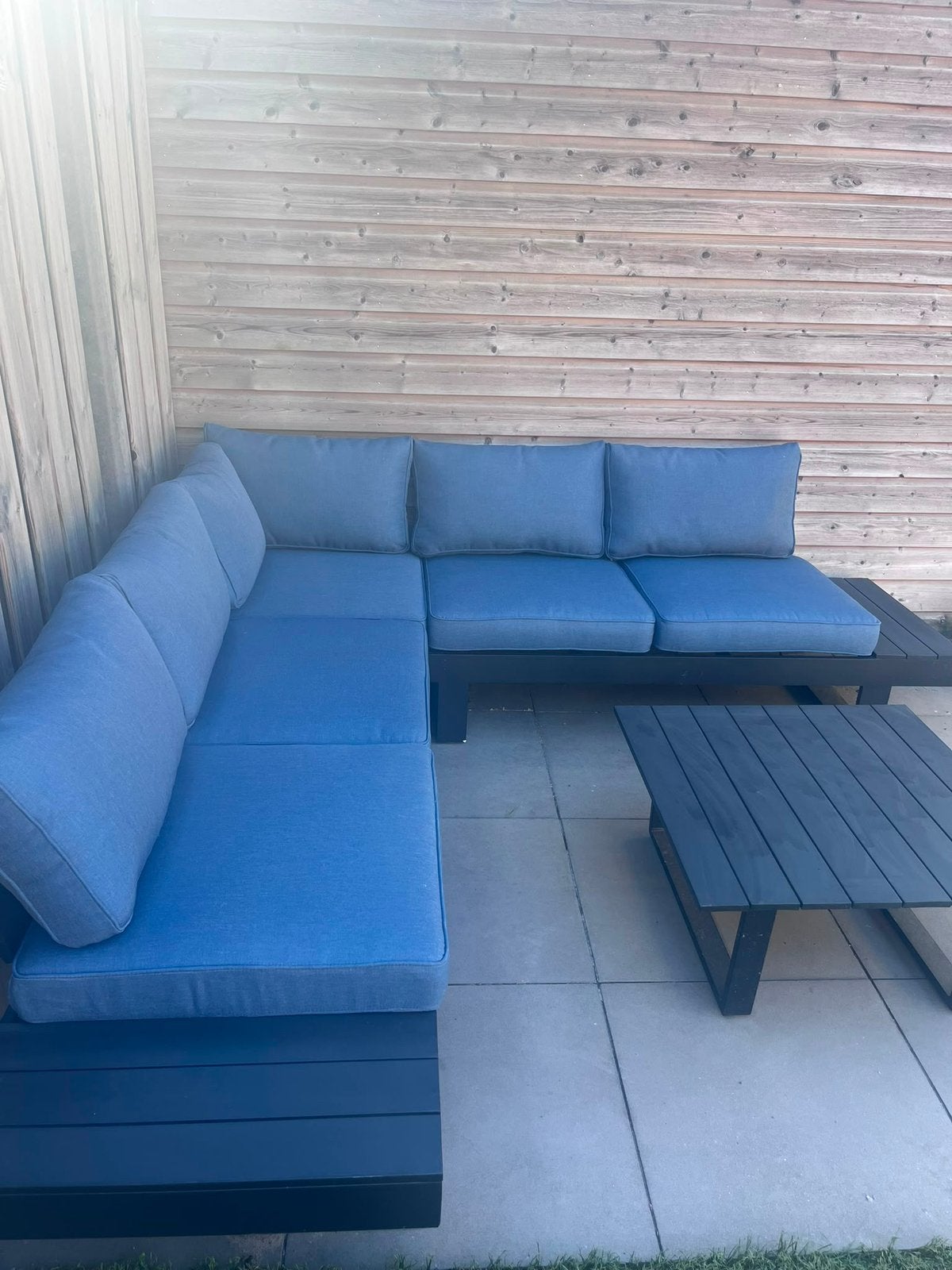 Nieuwe loungeset tuinmeubelshop, Tuin en Terras, Ophalen, Zo goed als nieuw