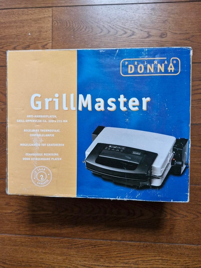 prima donna Grillmaster 1800W, Huis en Inrichting, Ophalen, Overige typen, Nieuw, Metaal