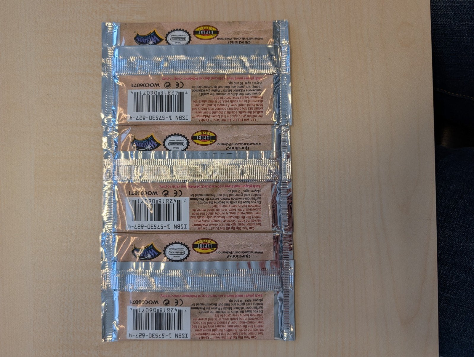 Pokémon Lotje Fossil 1st Edition Booster Packs (3 stuks) – A, Ophalen of Verzenden