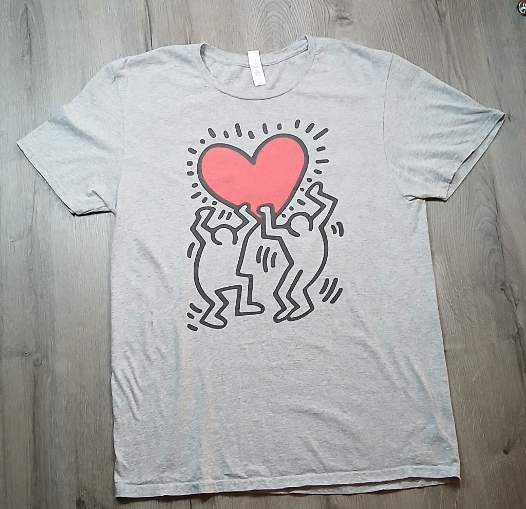 Fruit of the Loom: shirt Keith Haring, Ophalen of Verzenden, Fruit of the loom, Gedragen, Meerkleurig