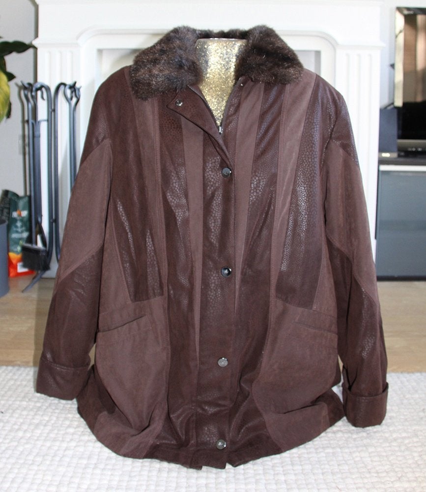 Mooie Witteveen Jas (XL) € 40,-, Kleding | Dames, Jassen | Winter, Nieuw, Maat 46/48 (XL) of groter, Bruin, Ophalen of Verzenden