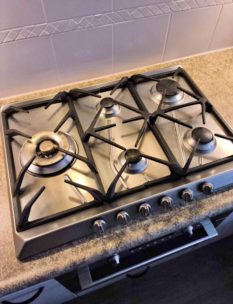 SMEG gaskookplaat met wokbrander, Witgoed en Apparatuur, Kookplaten, Ophalen, Zo goed als nieuw, Inbouw, Gas