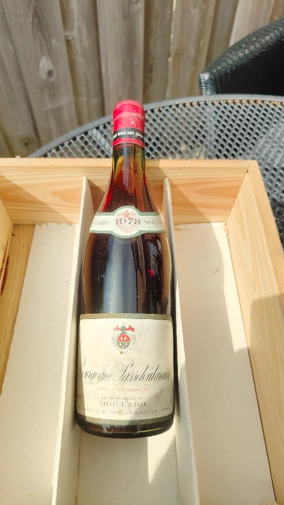 Bourgogne Passetoutgrains, Domaine Moillard 1973, Frankrijk, Nieuw, Ophalen of Verzenden, Rode wijn