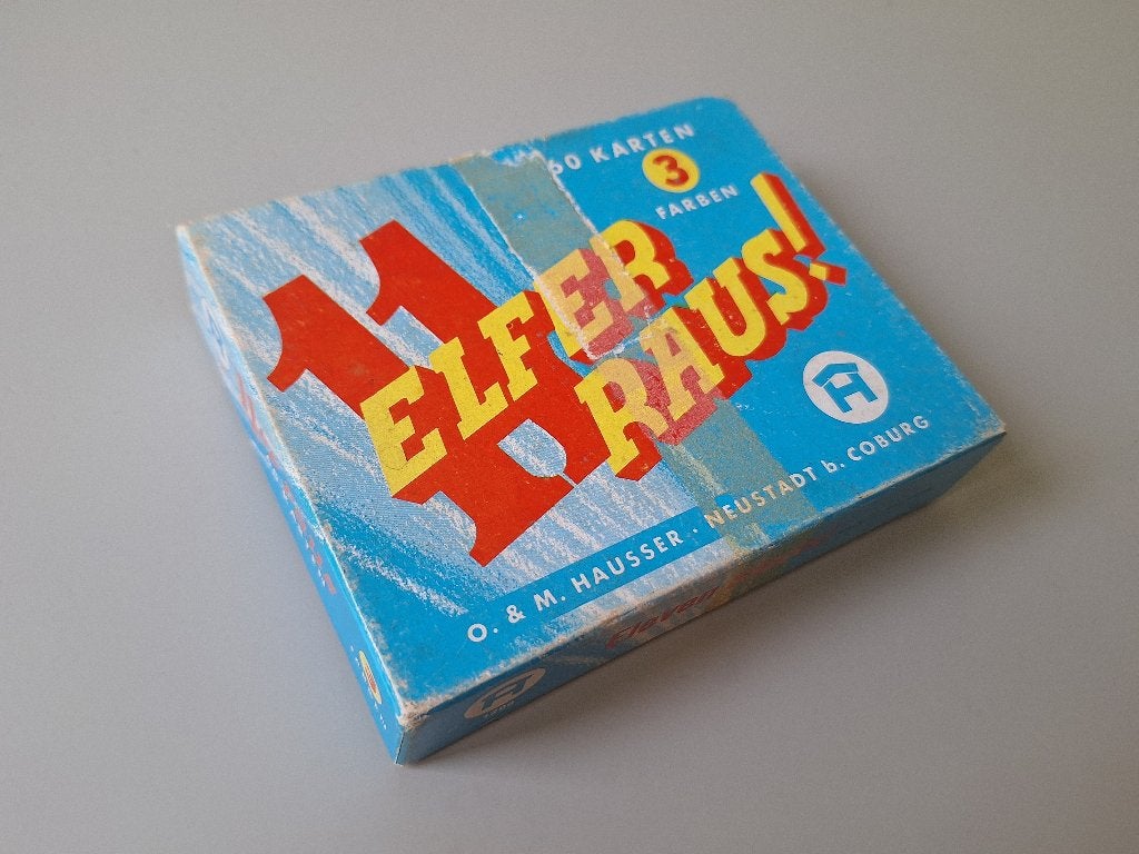 Elfer Raus! (Start 11 retroversie met 3 kleuren), Een of twee spelers, Ophalen of Verzenden, Gebruikt, O. & M. Hausser