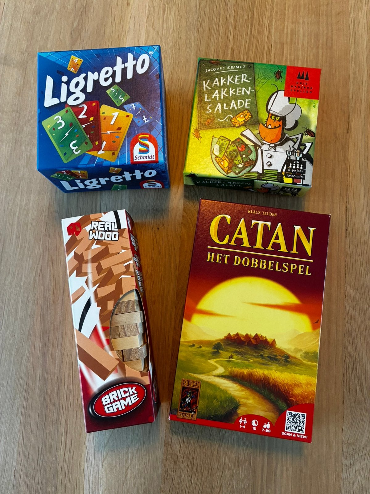 Catan - Kakkerlakken salade - Ligretto - Brick game, Ophalen of Verzenden