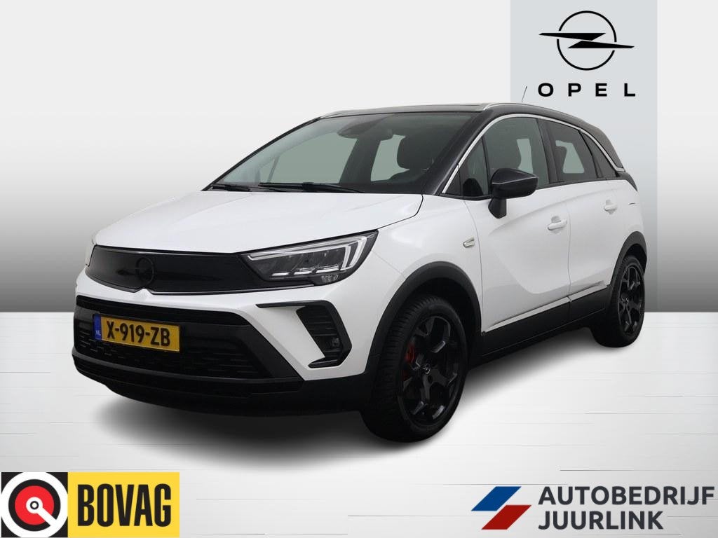 Opel Crossland 1.2T 130pk Ultimate Automaat Pano/Camera/LED, Auto's, Dealer onderhouden, 840 kg, Gebruikt, 1199 cc