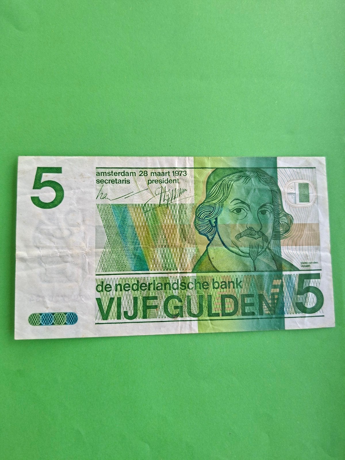 5 gulden Vondel II 1973 in ZFR
Serie nummer 4395720284
PL 24, Postzegels en Munten, Bankbiljetten | Nederland, Ophalen of Verzenden