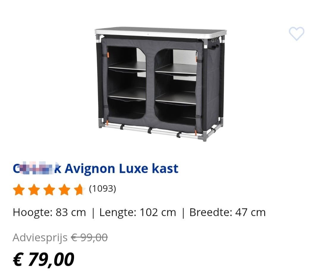 Avignon Luxe kast - Ideaal voor camping of thuis, Ophalen, Zo goed als nieuw