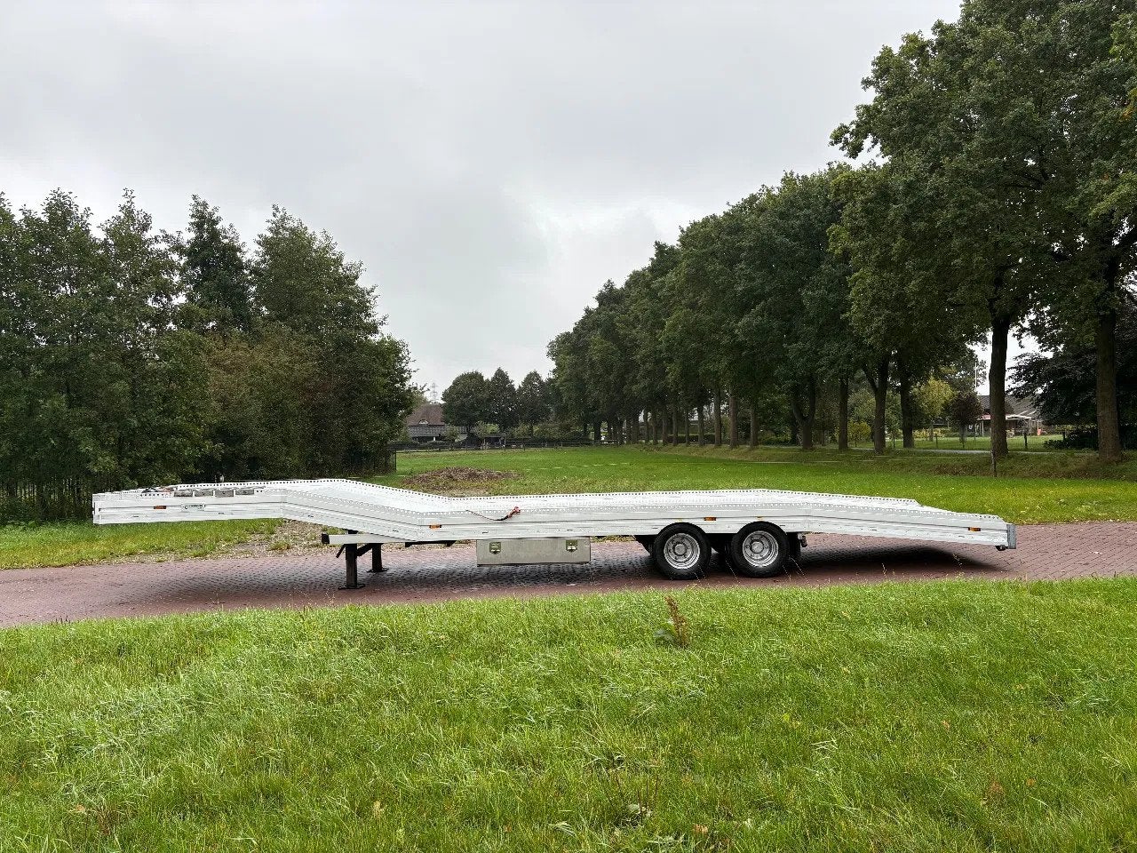 VELDHUIZEN Be oplegger ambulance auto transporter 10 TON, Overige brandstoffen, Origineel Nederlands, Bedrijf, Aanhangers en Opleggers