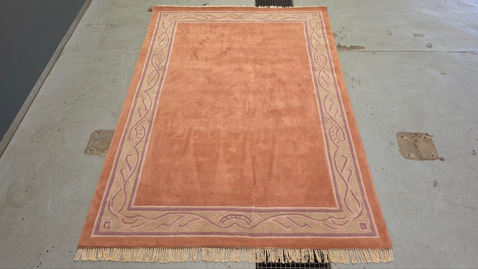 Handgemaakt Vintage wol Contemporary tapijt 227x323cm, Huis en Inrichting, Stoffering | Tapijten en Kleden, Zo goed als nieuw