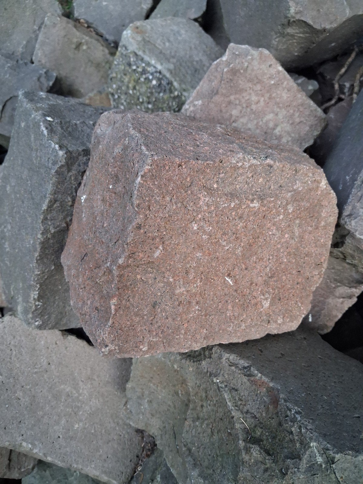 Cobblestone  of kasseien., Tuin en Terras, Grind, Keien en Split, Ophalen, Gebruikt, Graniet, Kei