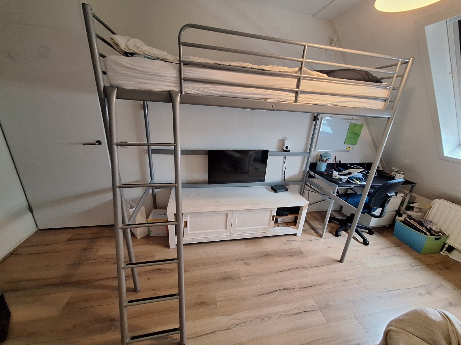 Hoogslaper Ikea Svarta met matras, Ophalen, Gebruikt, Eenpersoons, 200 cm