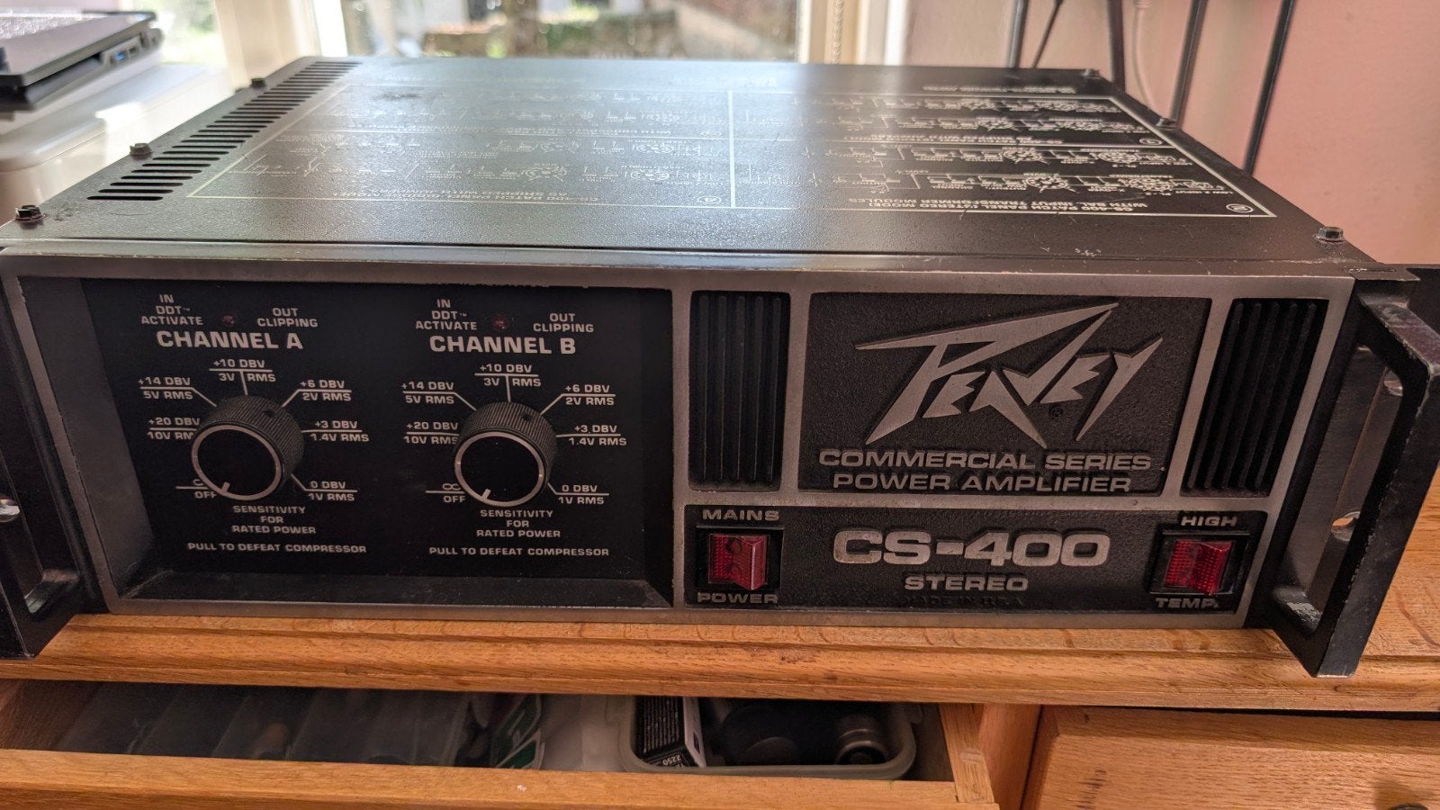 Peavey CS 400 Eindversterker - Krachtig en Betrouwbaar, Ophalen of Verzenden