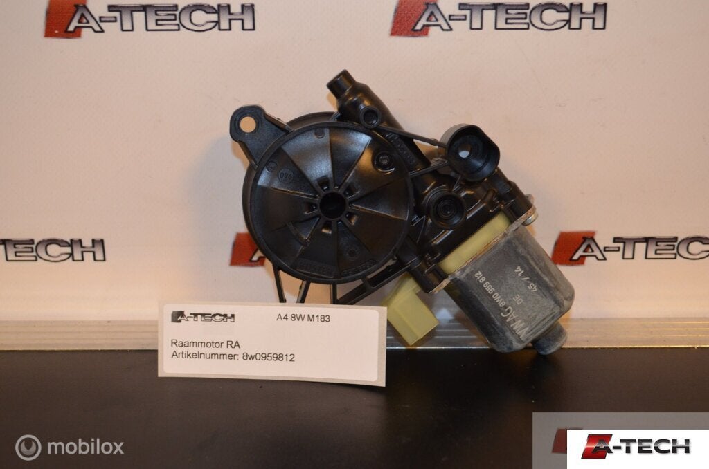 Raammotor rechtsachter Audi A4 B9 ('15-'18) 8w0959812, Auto-onderdelen, Audi, Gebruikt, Audi, Ophalen of Verzenden