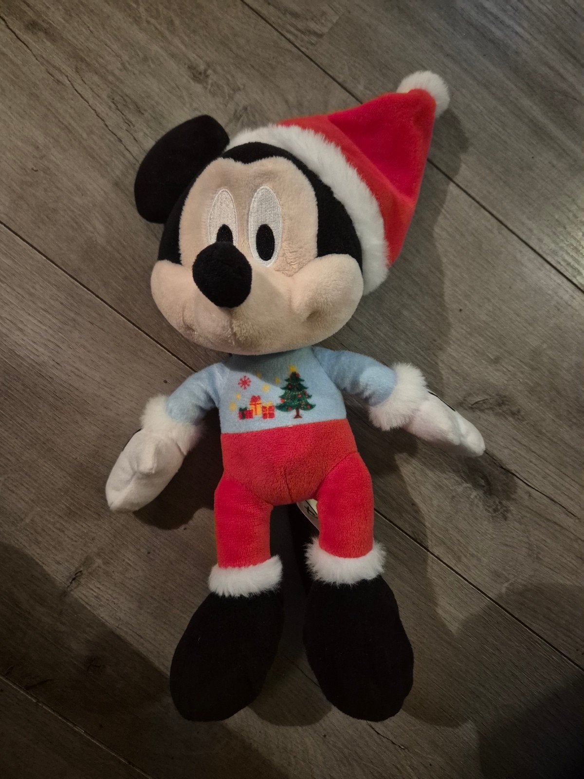 Disney Mickey Mouse Kerst Knuffel - Zo goed als nieuw, Disney, Disney, Overige typen, Ophalen of Verzenden