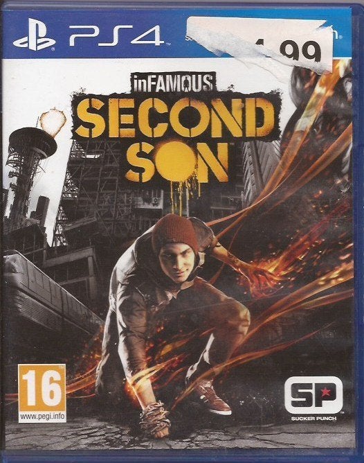 PlayStation 4 spel Second Son in Famous, 1 speler, Ophalen of Verzenden, Zo goed als nieuw, Role Playing Game (Rpg)