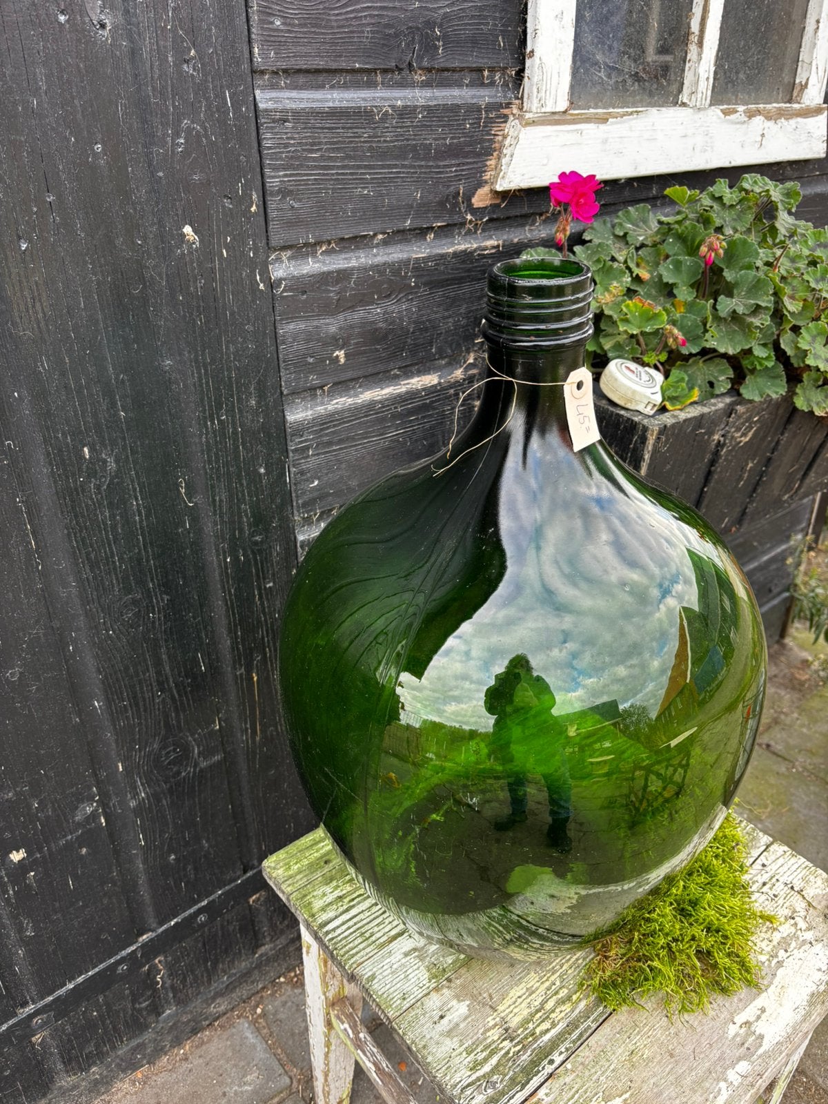Prachtige groene gistfles, Ophalen of Verzenden