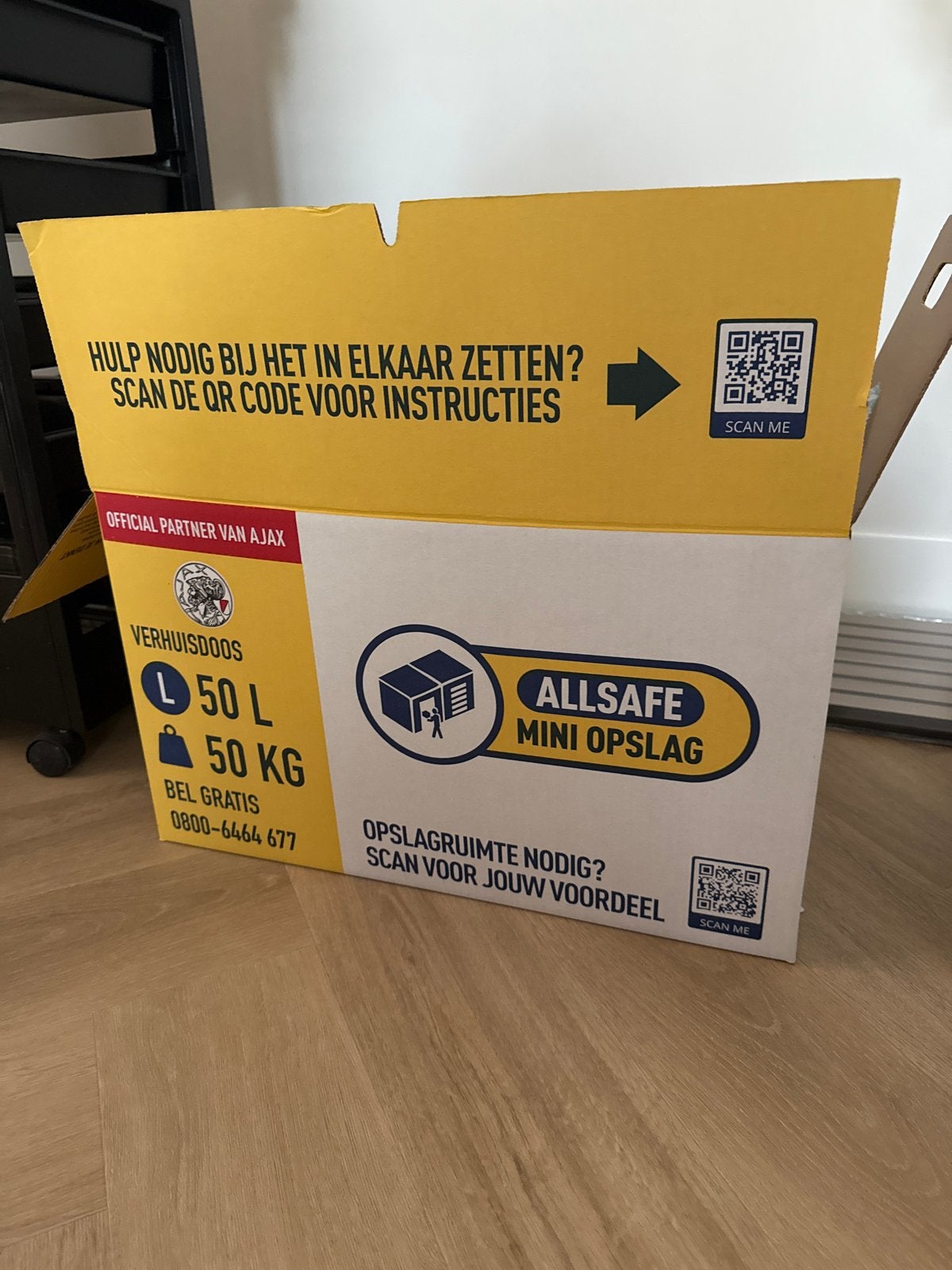 20 Allsafe Verhuisdozen 50L - Zo goed als nieuw, Doe-het-zelf en Verbouw, Kratten en Dozen, Ophalen, Doos, 40 tot 60 cm, 50 tot 75 cm