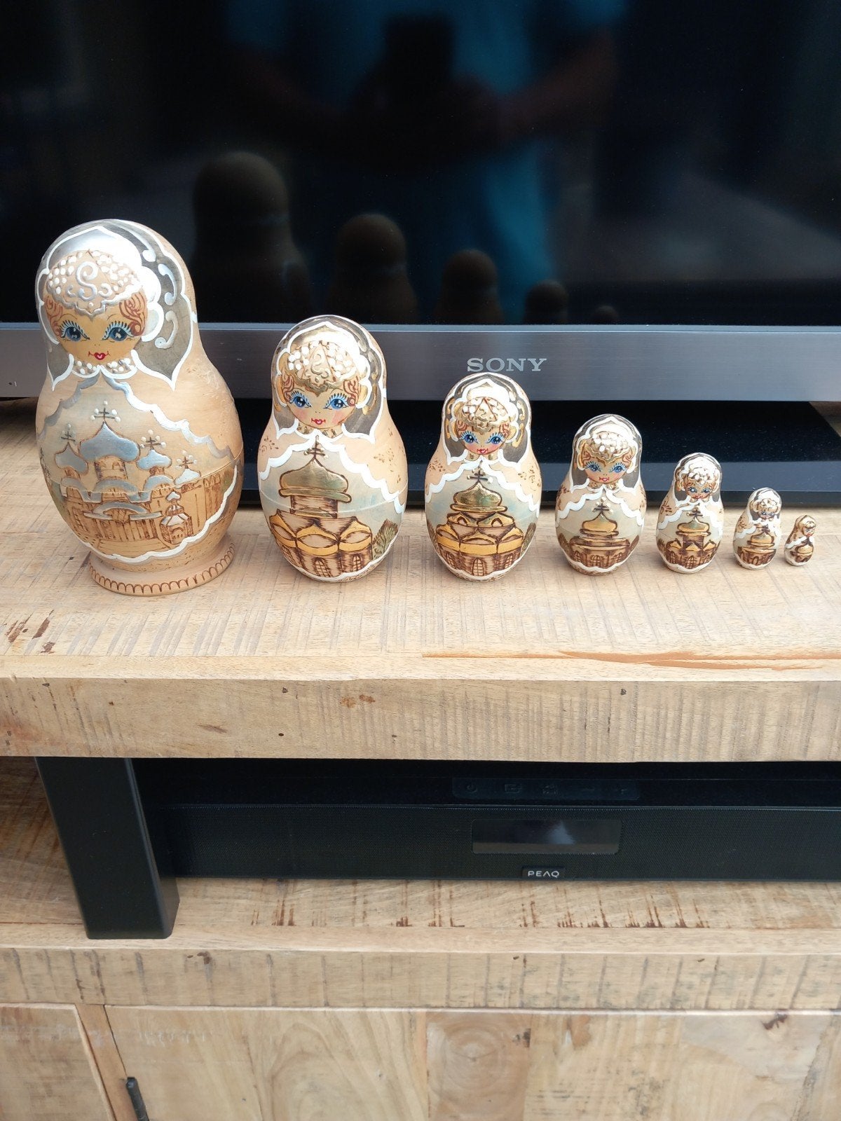 Set van 6 Matroesjka poppen - Russisch handwerk, Ophalen of Verzenden, Zo goed als nieuw