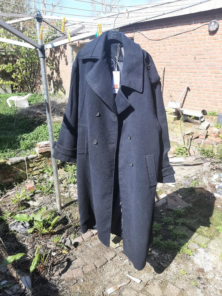lange jas, Ophalen, Nieuw, Maat 42/44 (L), Zwart