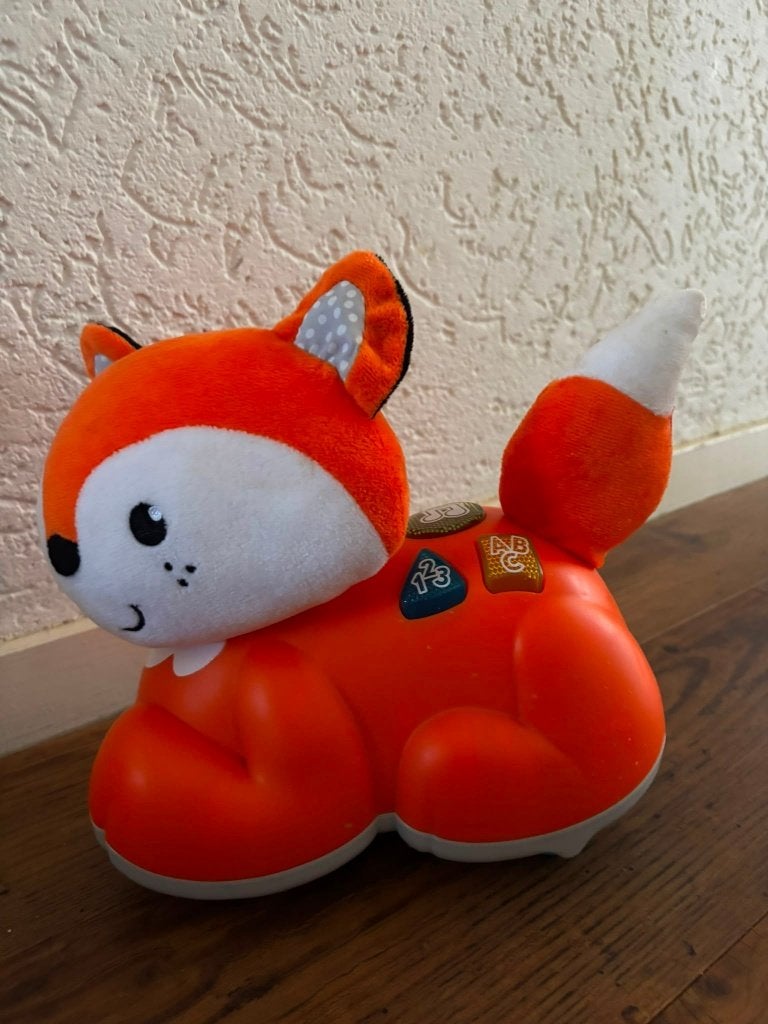 Fisher-Price kruip en Leervos, Ophalen, Zo goed als nieuw, Speelset, Met licht